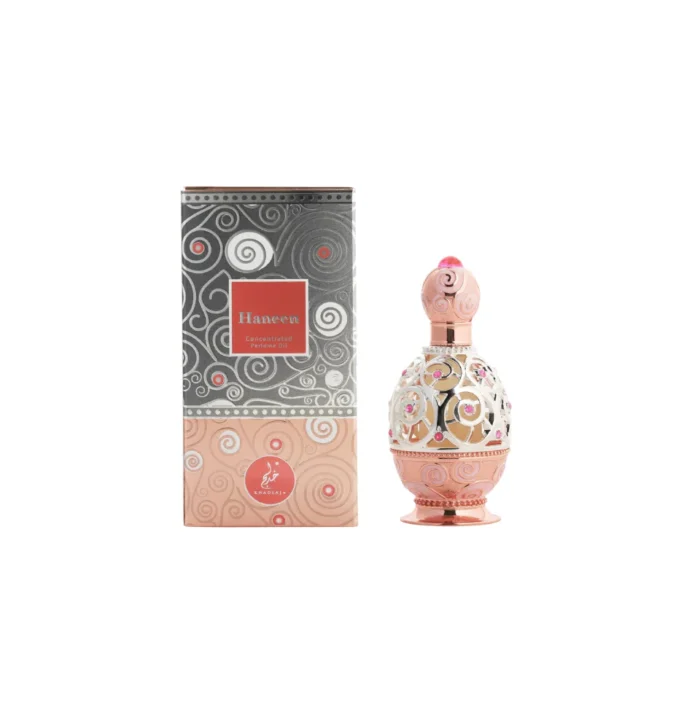 Khadlaj Haneen Rose Gold Concentrated Perfume Oil Attar 20ml – For Unisex - Image 1