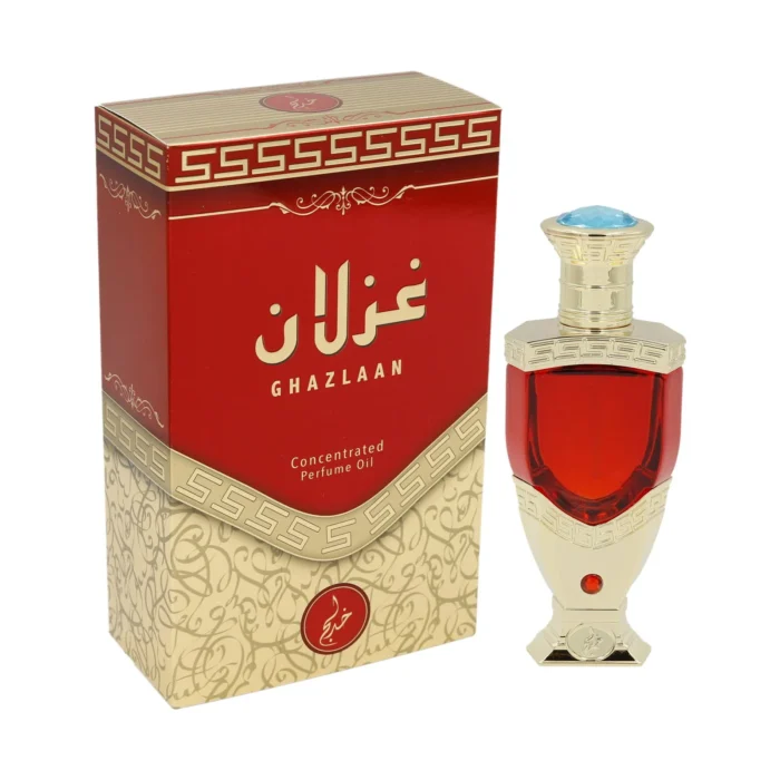 Khadlaj Ghazlaan Concentrated Perfume Oil 20ml – Unisex Attar - Image 1