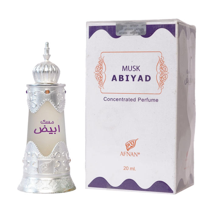Afnan Musk Abiyad Concentrated Perfume Oil (Attar) 20ml For Unisex - Image 1